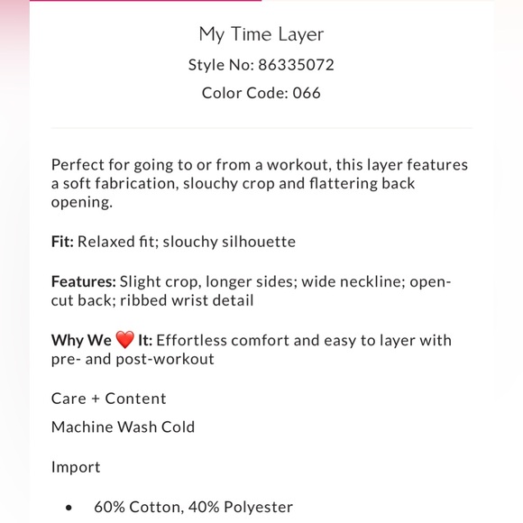 NWT FP Movement My Time Layer - Powder Pink - Picture 5 of 5